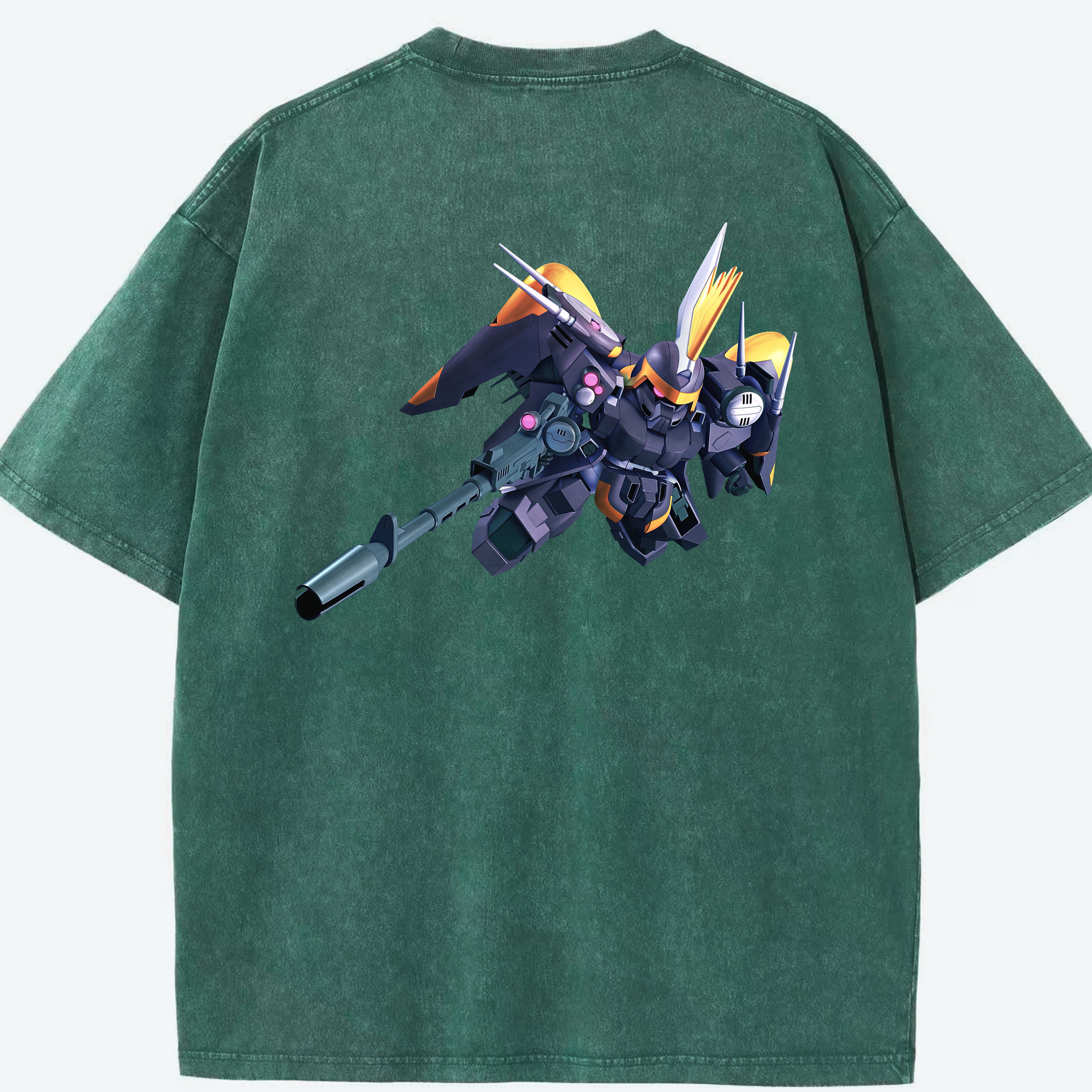 （画像用） 機動戦士ガンダム Mobile Suit Gundam 綿100% ヴィンテージ風 半袖Tシャツ（背面プリント）